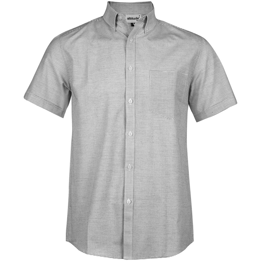 Mens Short Sleeve Earl Shirt - Grey - Domoney Brothers