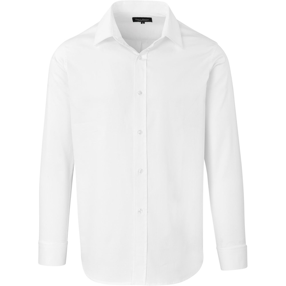 Mens Long Sleeve Taylor Shirt - White - Domoney Brothers